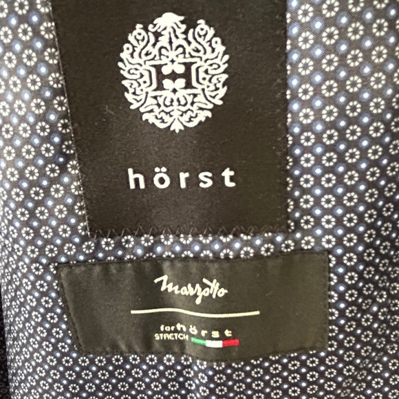 Horst Men's Blue Italian Blazer 98% Wool & 2% Elastaine Size CAD 44R - Picture 5 of 12